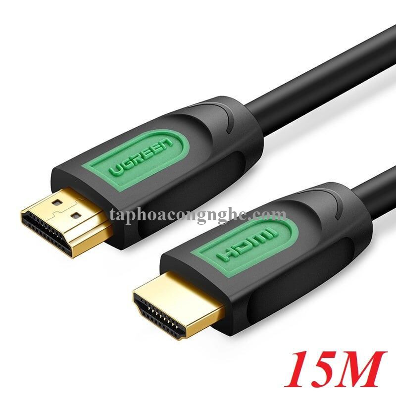 Ugreen 40468 15M màu Đen Cáp tín hiệu HDMI chuẩn 1.4 hỗ trợ phân giải 4K * 2K HD101 30040468